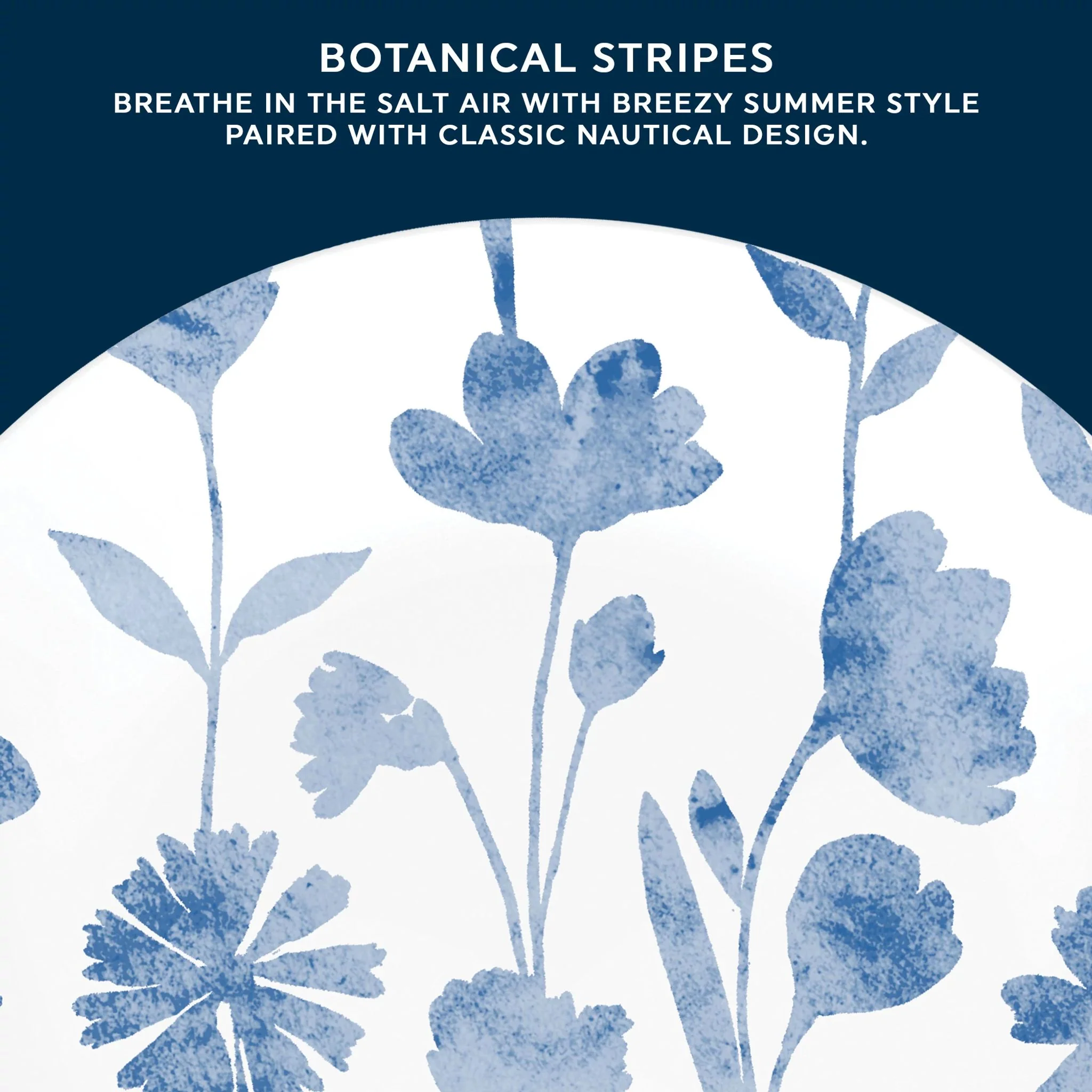 Corelle® Botanical Stripes 8.5" Salad Plate, Floral - Image 2