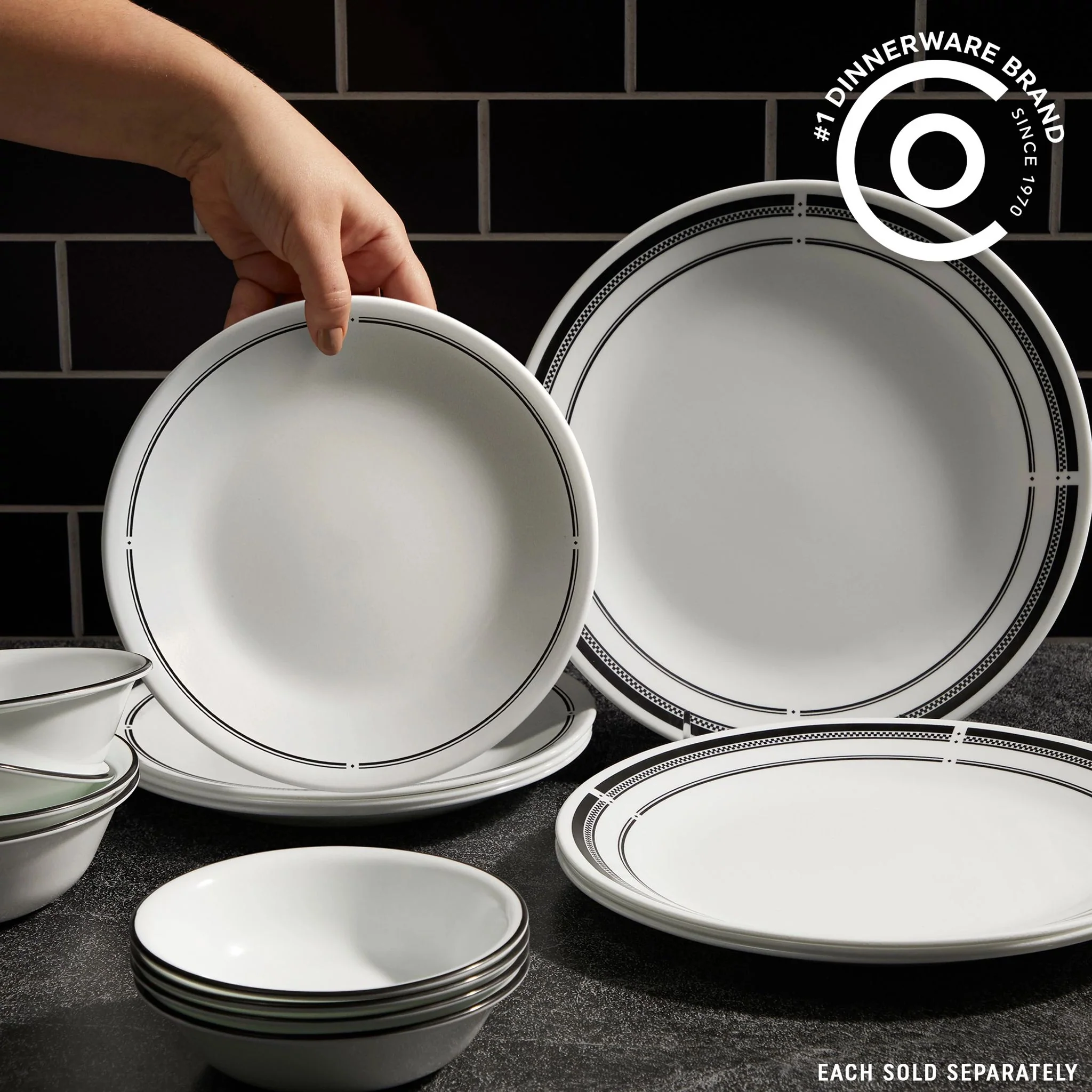 Corelle® Brasserie 8.5" Salad Plate, 6-pack - Image 2
