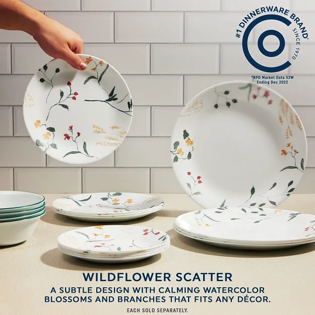 Corelle® Wildflower Scatter 10.25" Dinner Plate - Image 3